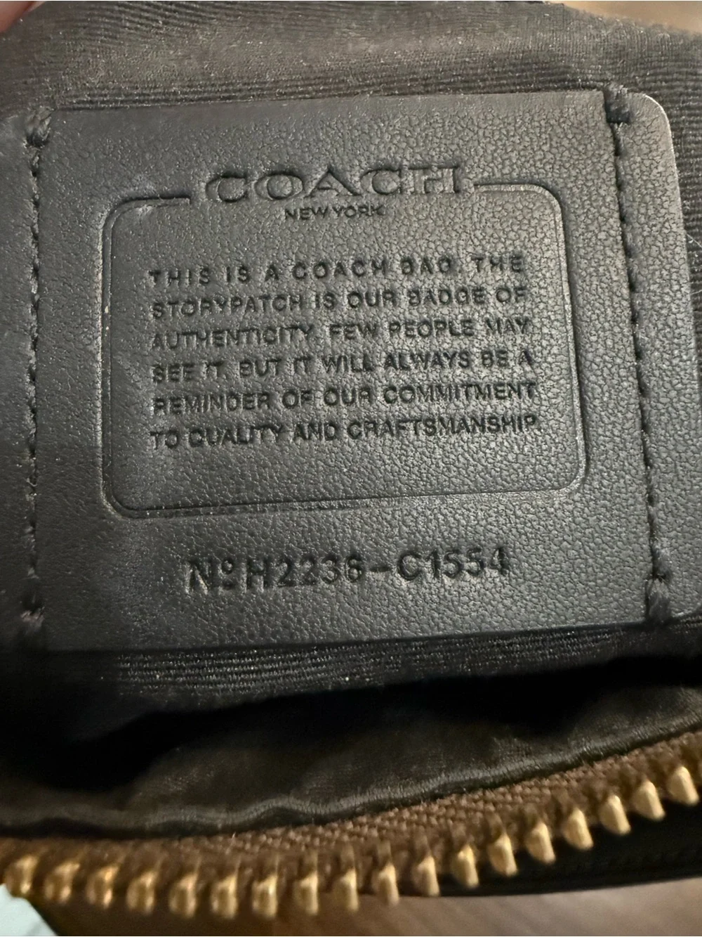 Coach Signature Rowan File Crossbody Bag C1554 Brown/Black Coated Canvas MP $250